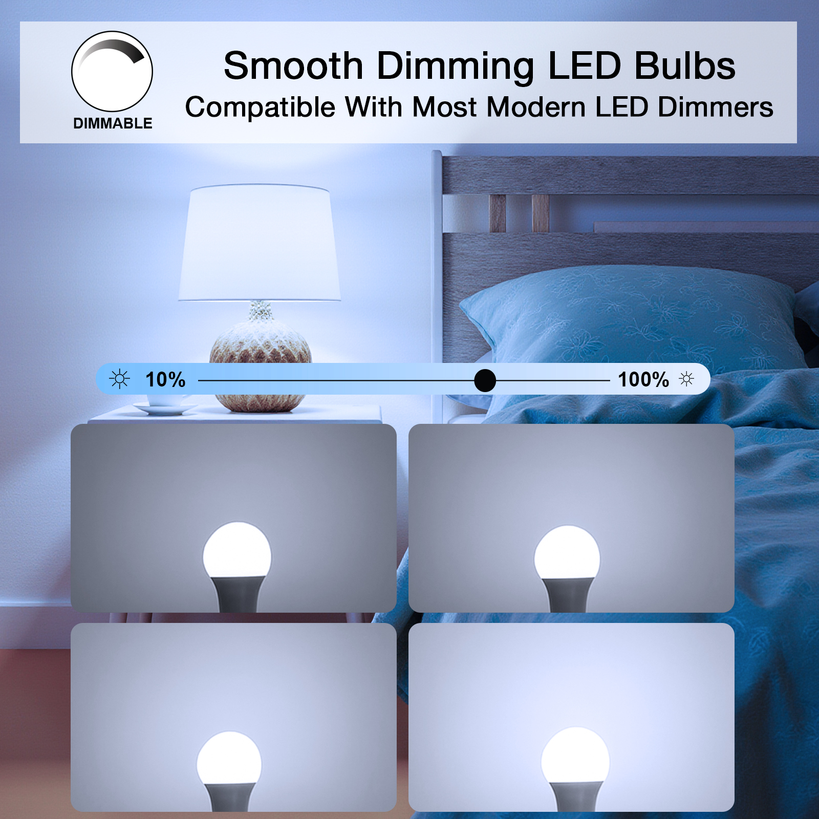 Led Gls Dimmable Bulbs, E27, 8.5W=60W, 806Lm, 6500K 11 Led Gls Dimmable Bulbs, E27, 8.5W=60W, 806Lm, 6500K - Image 11