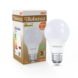 Led Gls Non-Dimmable Bulbs, E27, 15W=100W, 1521Lm, 3000K 9 R40121