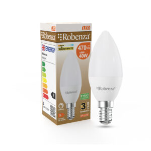 LED Candle Dimmable Bulbs, E14, 4.8W=40w, 470LM, 3000K